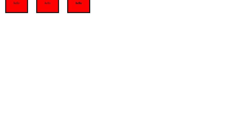 CSS block model - inline elements