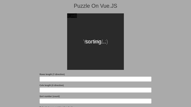 Puzzle On Vue.JS