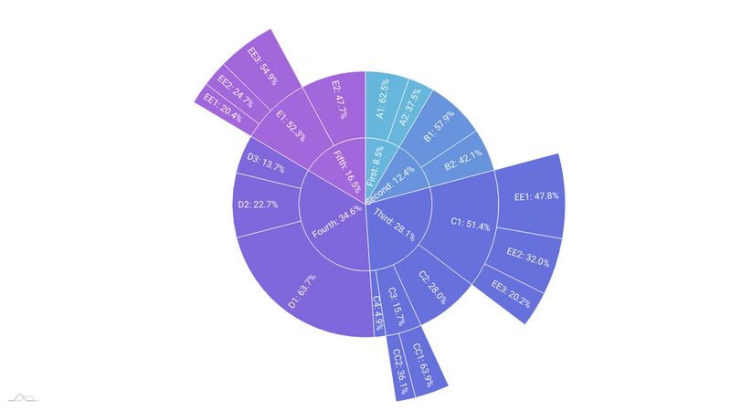 amCharts 4: Sunburst Diagram