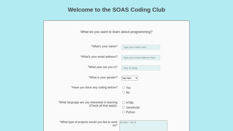 HTML + CSS Project-freeCodeCamp-Survey Form-Chipo Mapondera