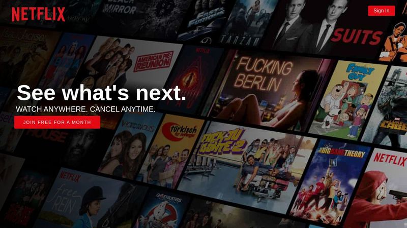 Netflix home