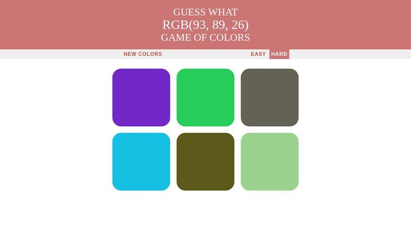 Color Guessing Game