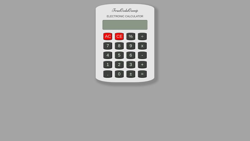 CodePen - JavaScript Calculator