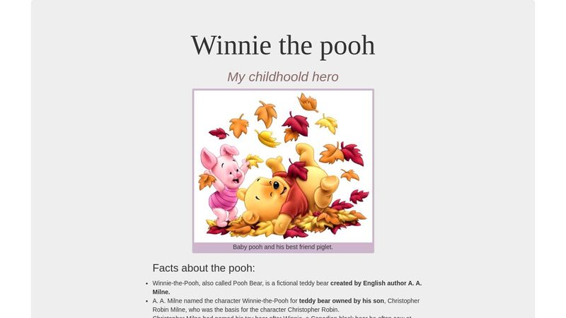 Winnie the pooh