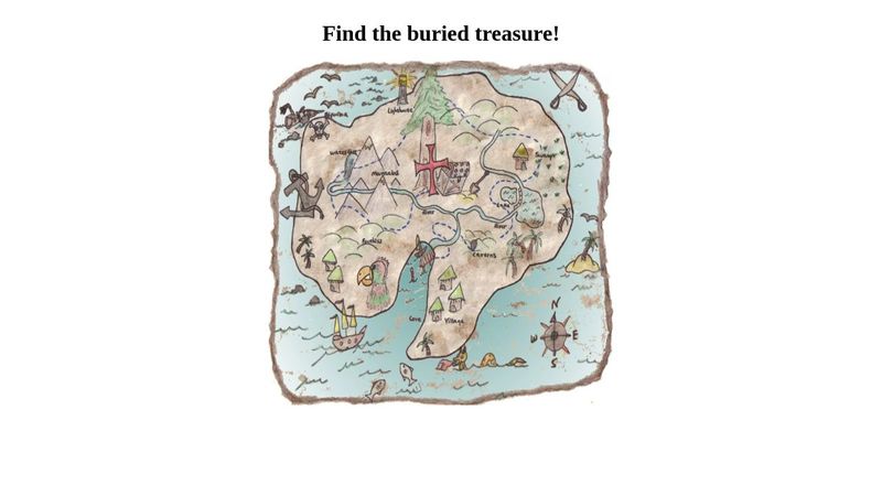 Treasure map game