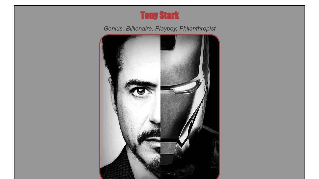 Tony Stark Beard Template