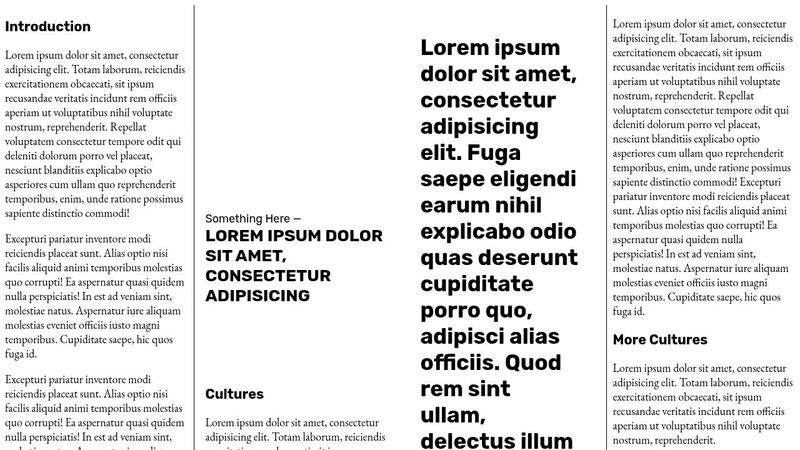 Responsive 4-Column Layout // CSS Grid