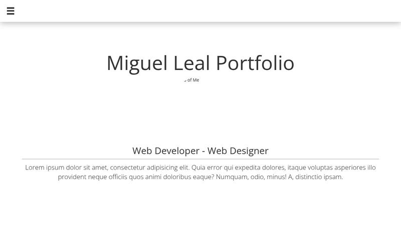 Personal Portfolio - freecodecamp