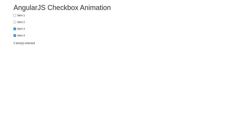 AngularJS checkbox animation