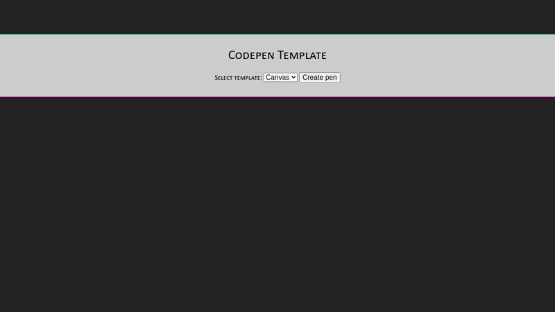Codepen template