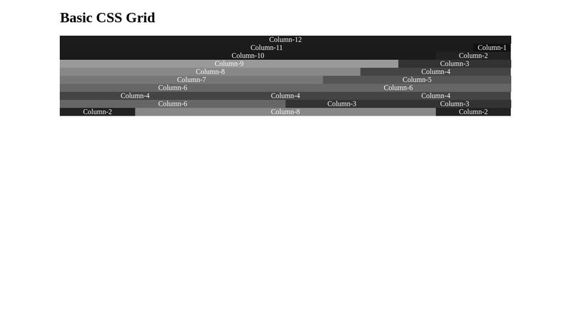 CodePen - Basic CSS Grid