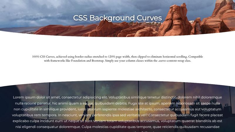 Responsive CSS Div Curve