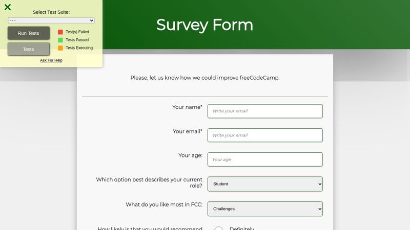 Survey Form