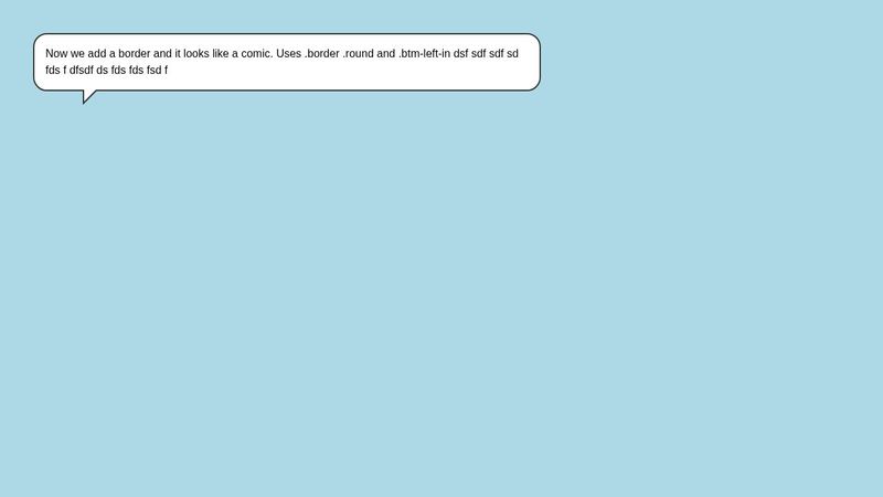 Chat Bubbles in CSS