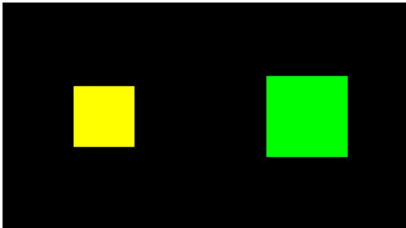 Learn GLSL with THREE.js - Draw 2 squares