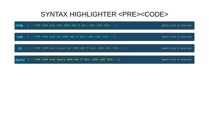 SYNTAX HIGHLIGHTER