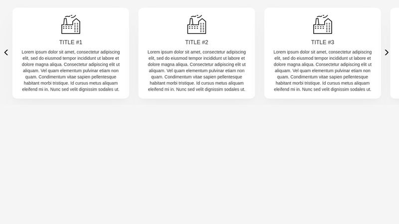 Bootstrap Card Slider with Arrows