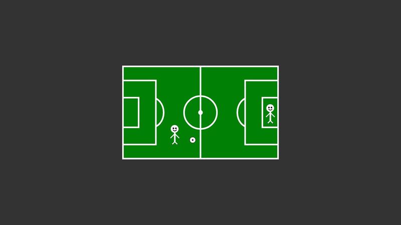 Soccer field with HTML and CSS