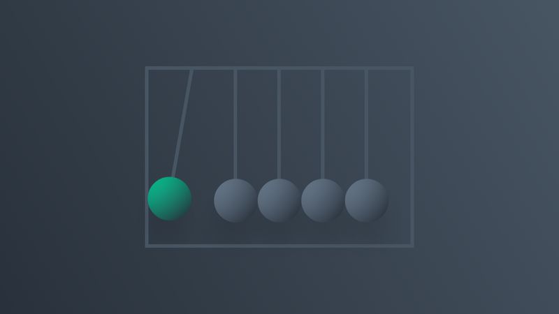 Pure CSS Collision balls - Responsive animation