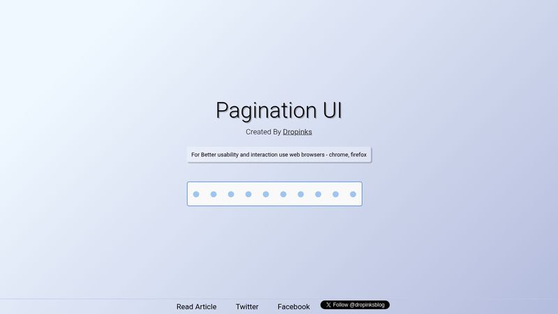 Pagination UI in CSS3
