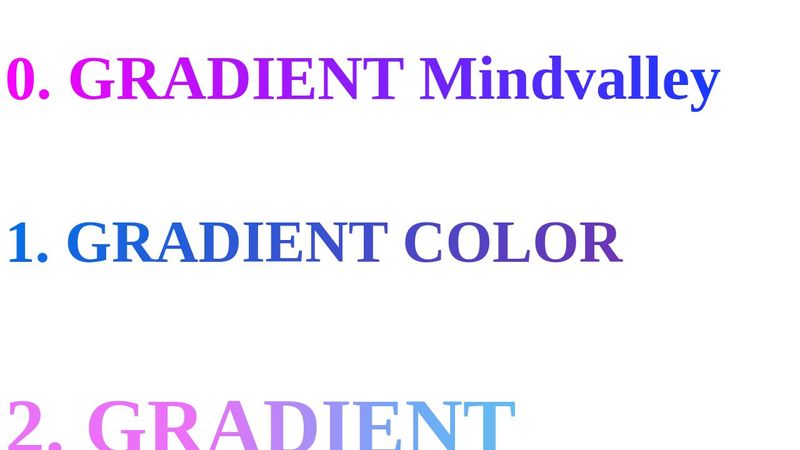 Gradient Color Text with CSS