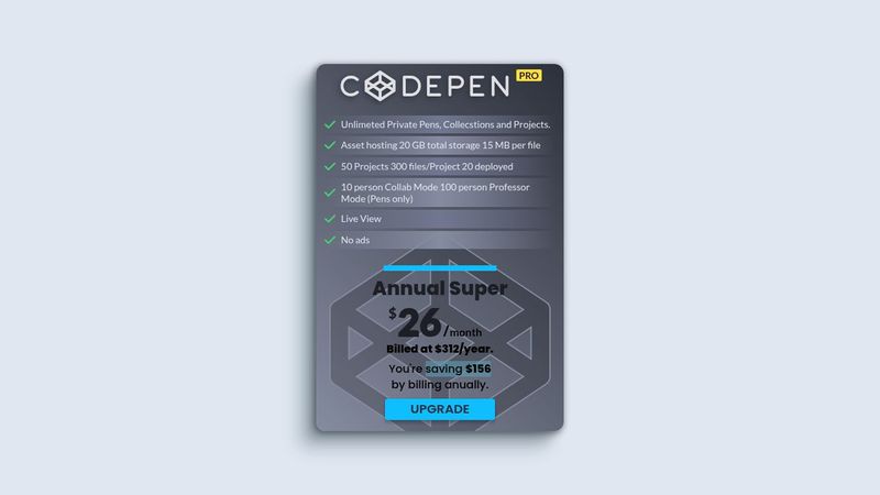 Codepen Product Card