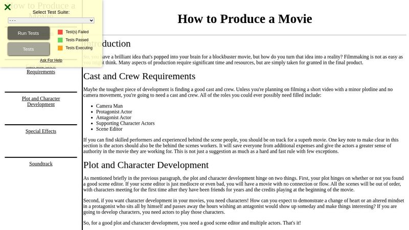 How to Produce a Movie