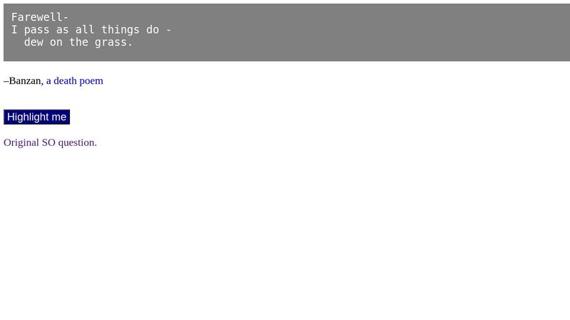 Stack Overflow Example