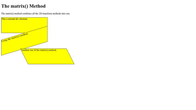 css-transform-matrix