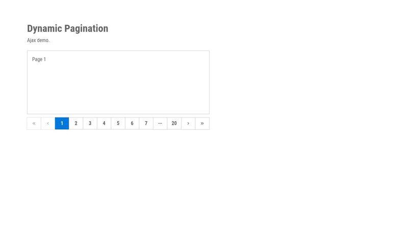 Dynamic Pagination Test (AJAX)