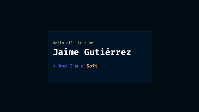 Typing Animation experiment -> CSS