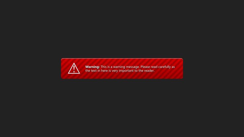 Pure CSS Animated Warning Sign