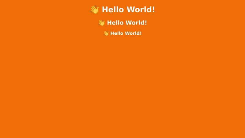 Hello World(HTML&CSS)