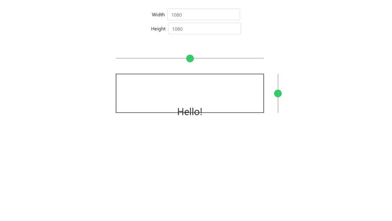 Horizontal and Vertical sliders CSS