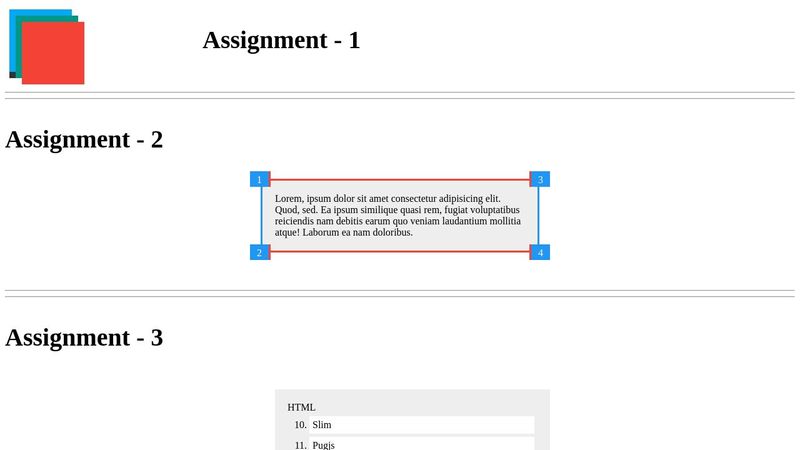 CSS Assignment-30-To-33