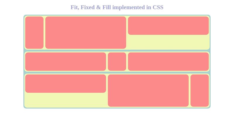 Fit, Fixed & Fill | CSS only