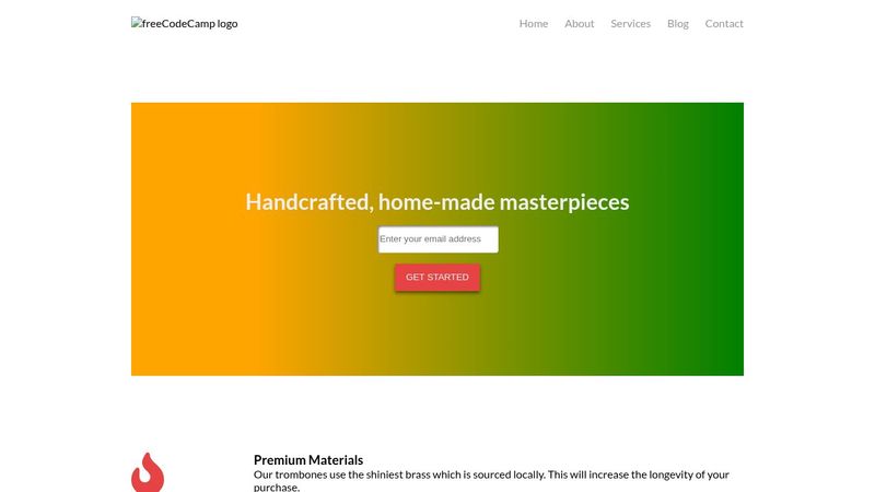 freeCodeCamp Landing Page