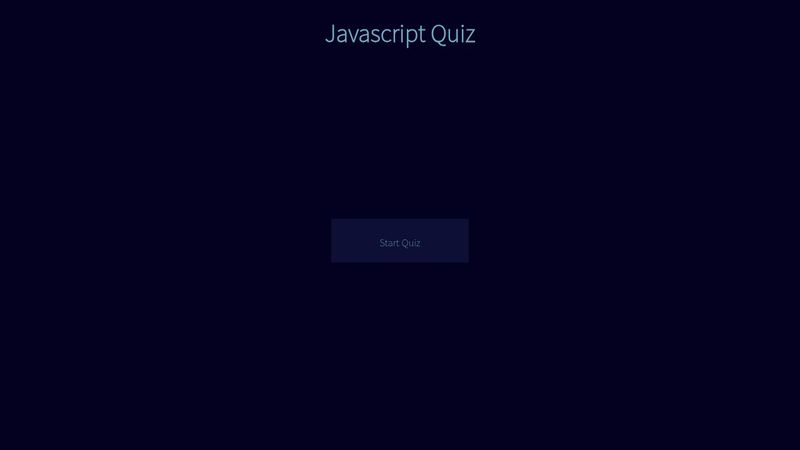 Javascript Quiz