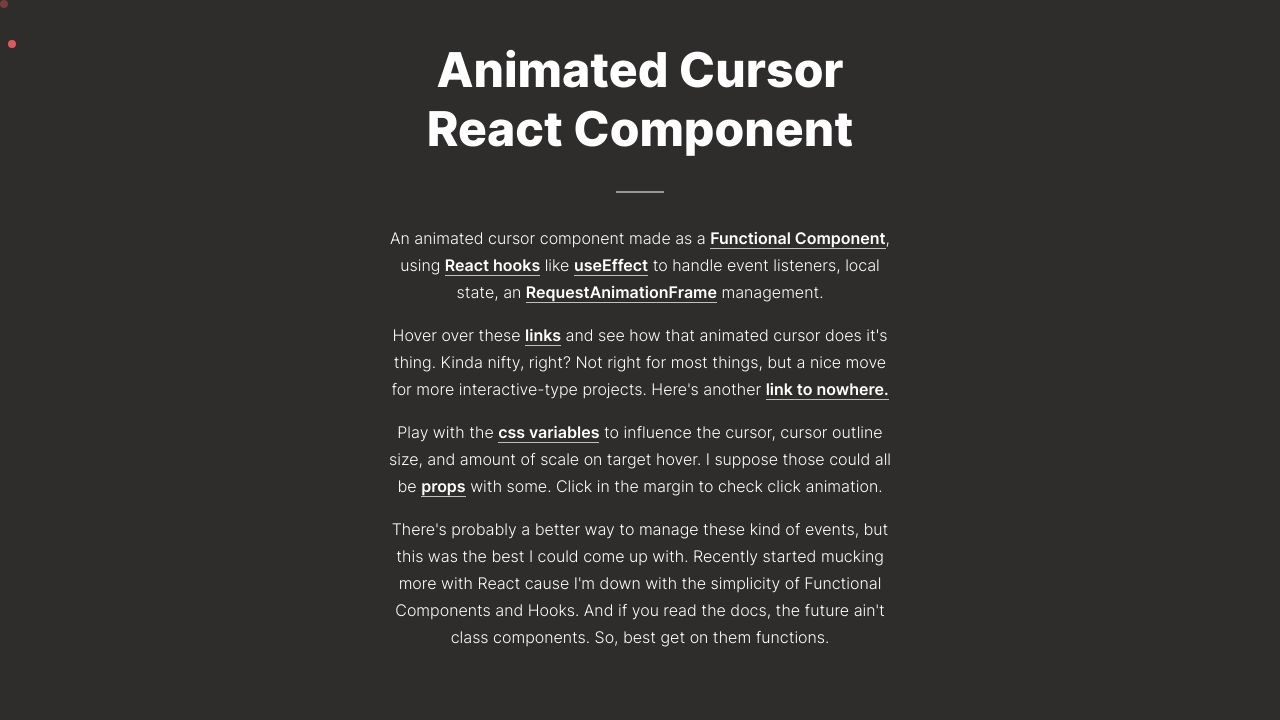 GitHub - ajmnz/custom-cursor-react: 🎉 Animated, customizable and