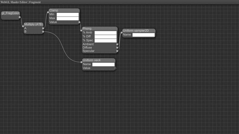 WebGL Shader Editor Mockup