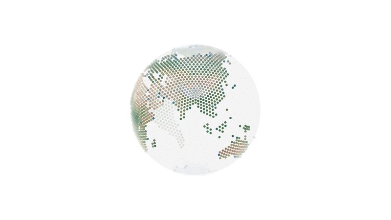 3D Globe Three.js for Xoftlink