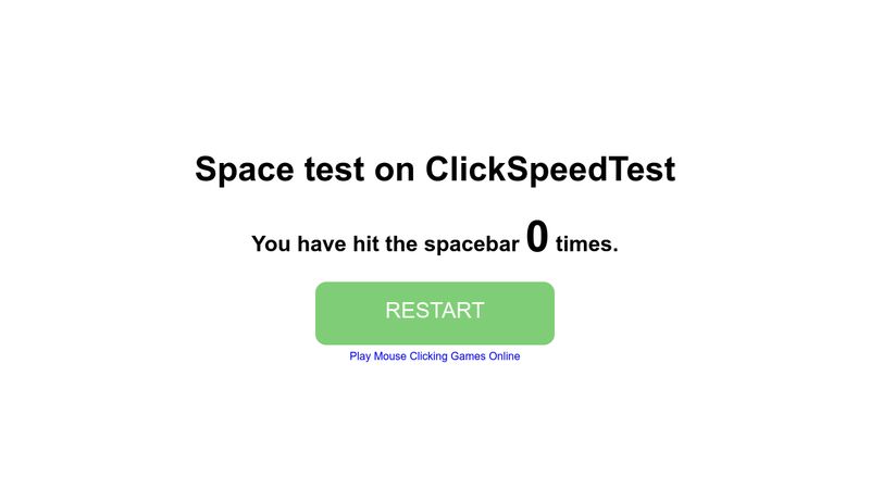 5 ONLINE SPACEBAR SPEED TEST WEBSITES FREE by spacebarclicker on DeviantArt