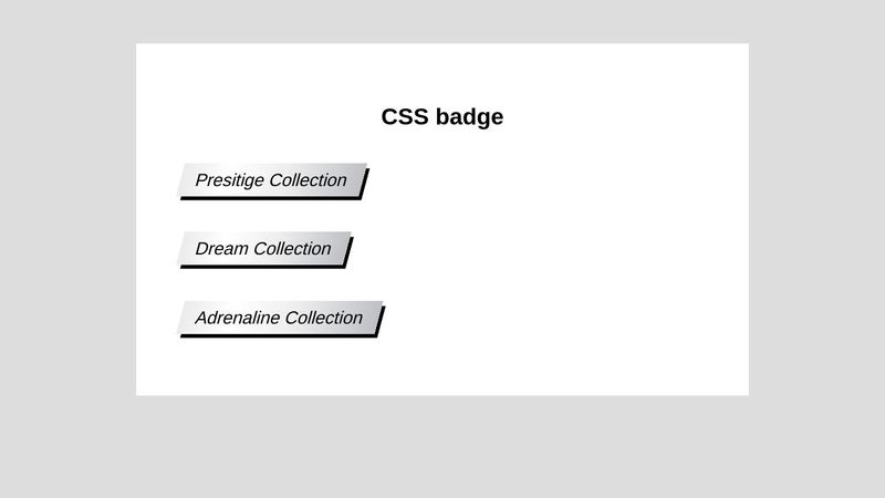 CSS badge