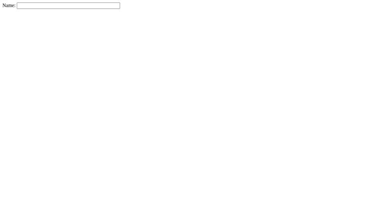 Text box example with size attribute