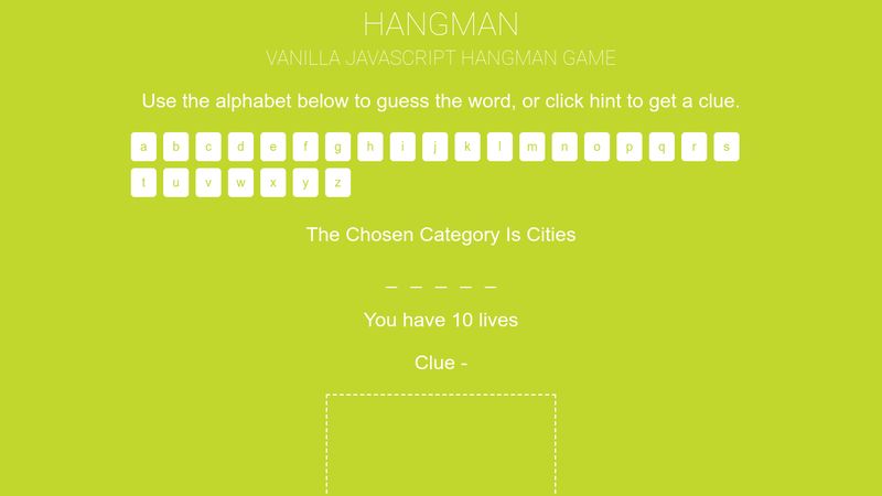 Hangman game template, Packs