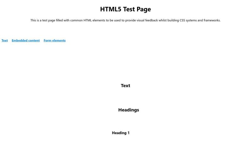 All semantic HTML tags (MVP.css)