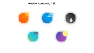 Animated Weather Icons(pure  CSS)