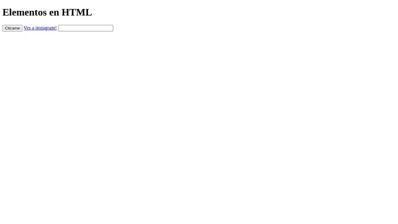 Elementos en HTML