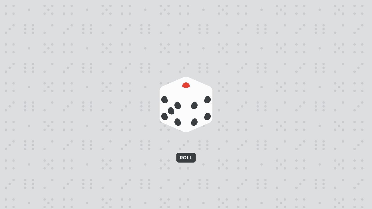 Animated dice roll game asset