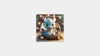 3D Cards Hover Effect: Little Dragon